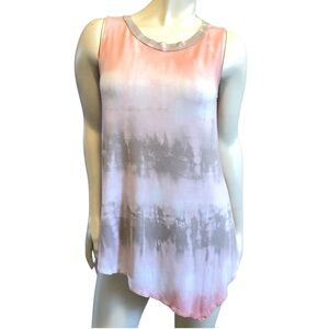 Ella Blue Swim Pink Asymmetrical Coverup with Gradient Design